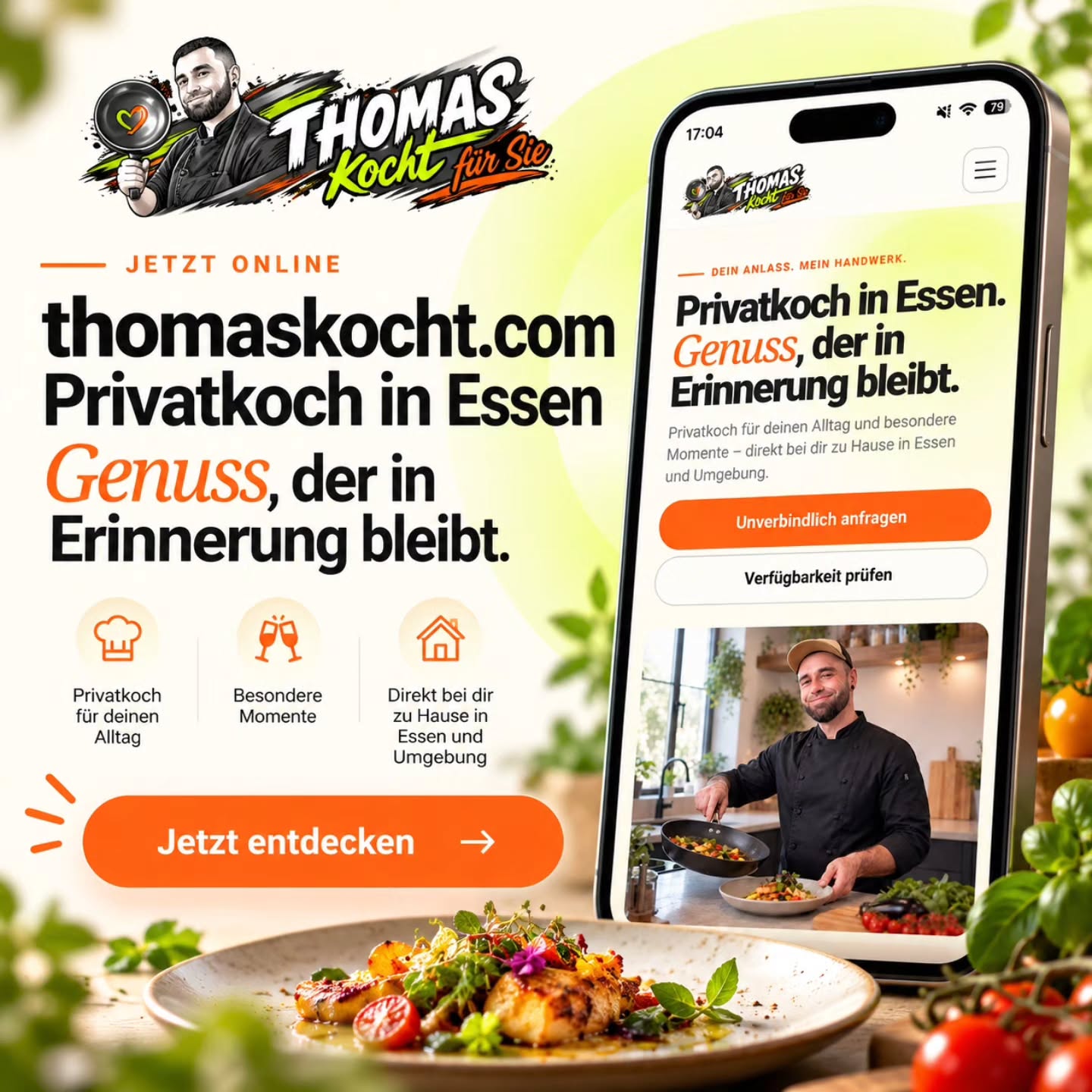 Neue Website für Thomas kocht ist live. 🍽️

Unter thomaskocht.com präsentiert sich Thomas jetzt mit einer komplett neu e